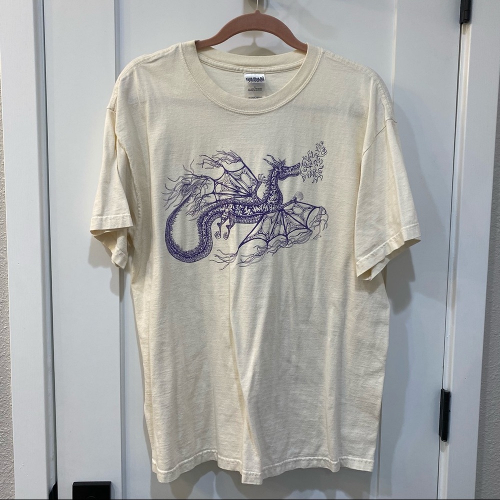 Vintage unisex Nat. History Museum short-sleeve graphic tee, sz L.